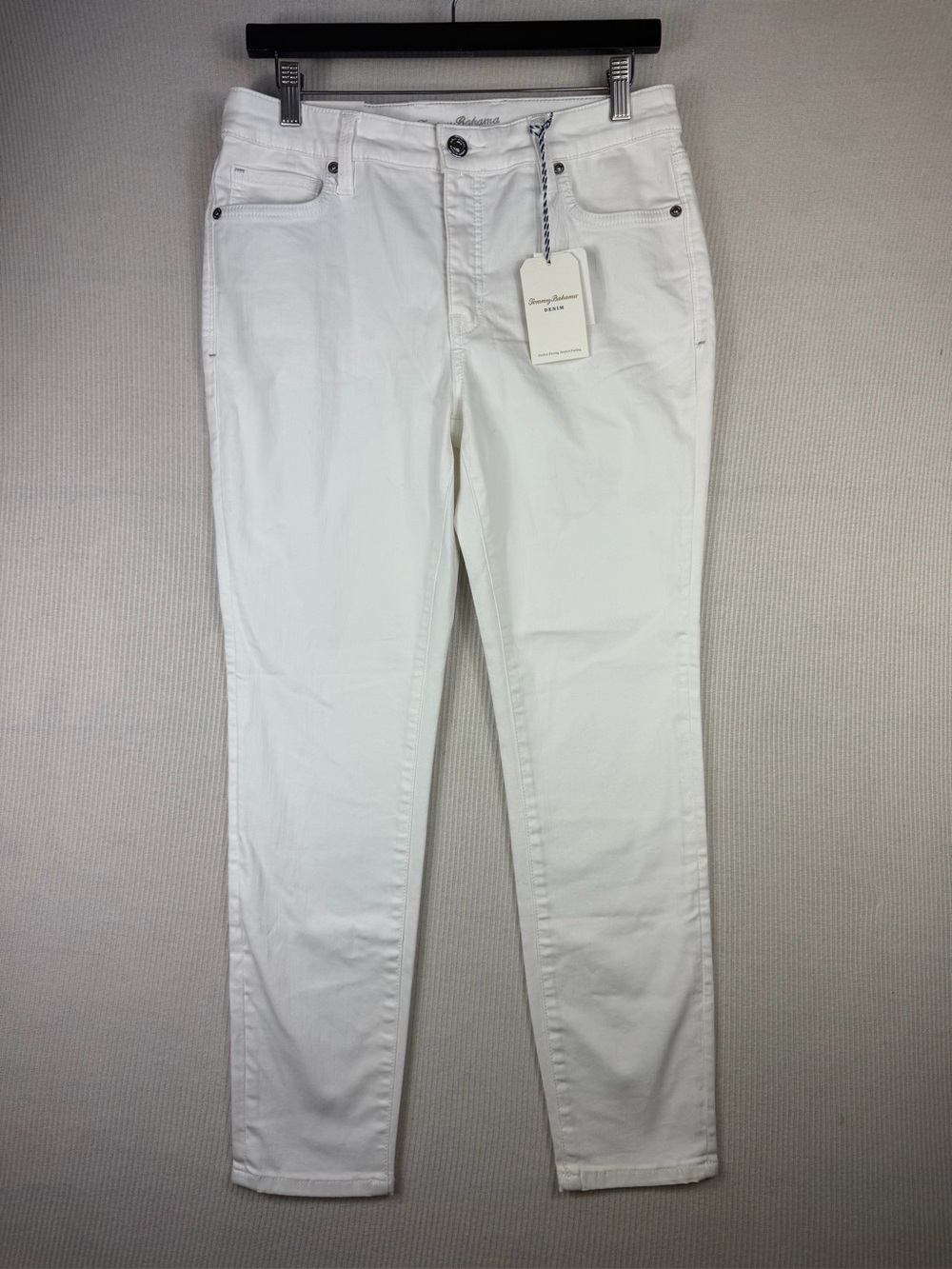 Tommy Bahama Ella Twill High Rise Ankle Jeans White Size 6/28 NWT Stretch Denim - Picture 4 of 16
